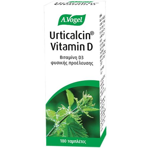 A.Vogel Urticalcin Vitamine D Συμπλήρωμα Διατροφής με Βιταμίνη D3 Φυσικής Προέλευσης 180tabs